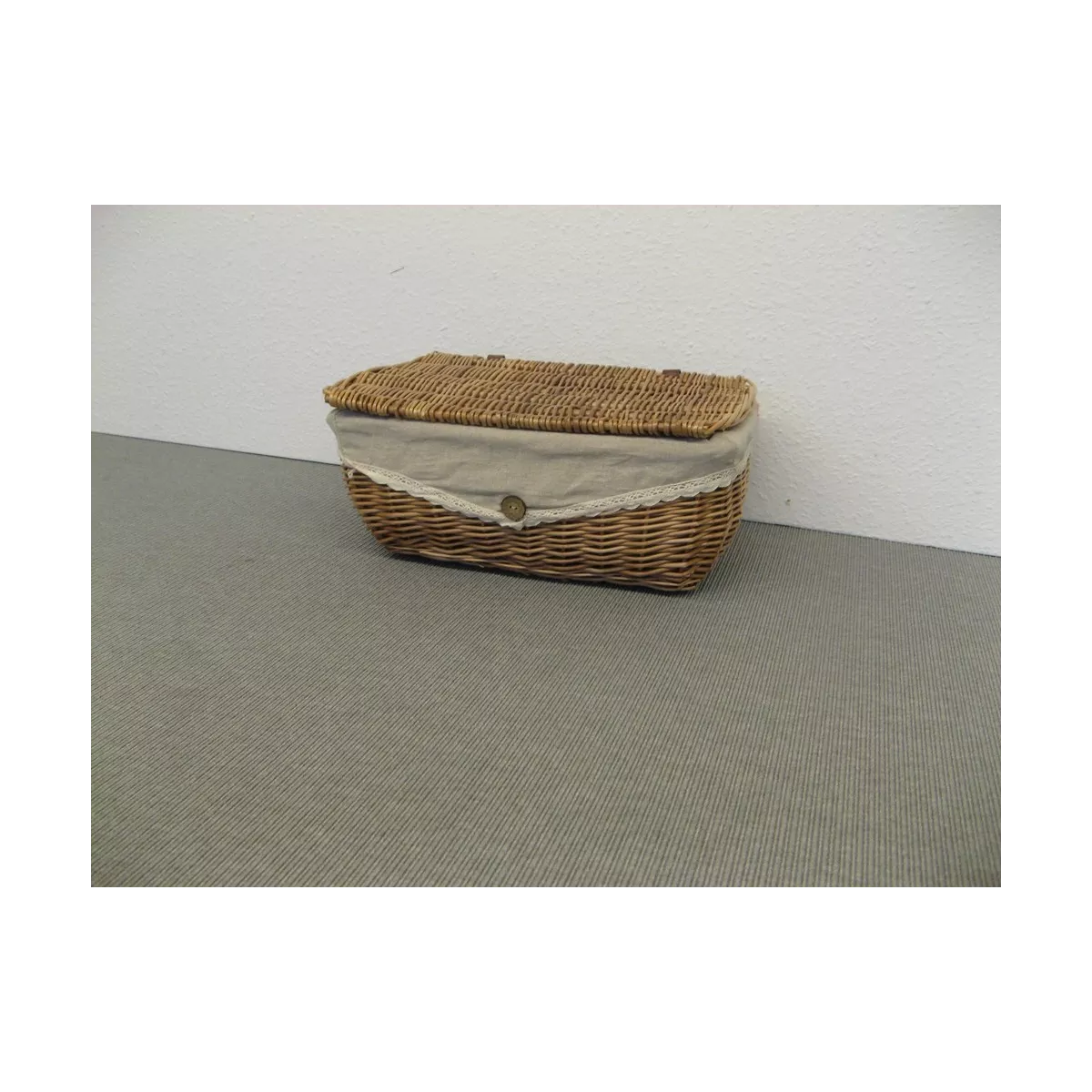 Corbeille en Osier avec couvercle 44x30