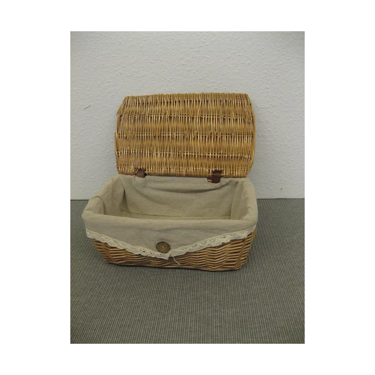 Corbeille en Osier avec couvercle 35x25