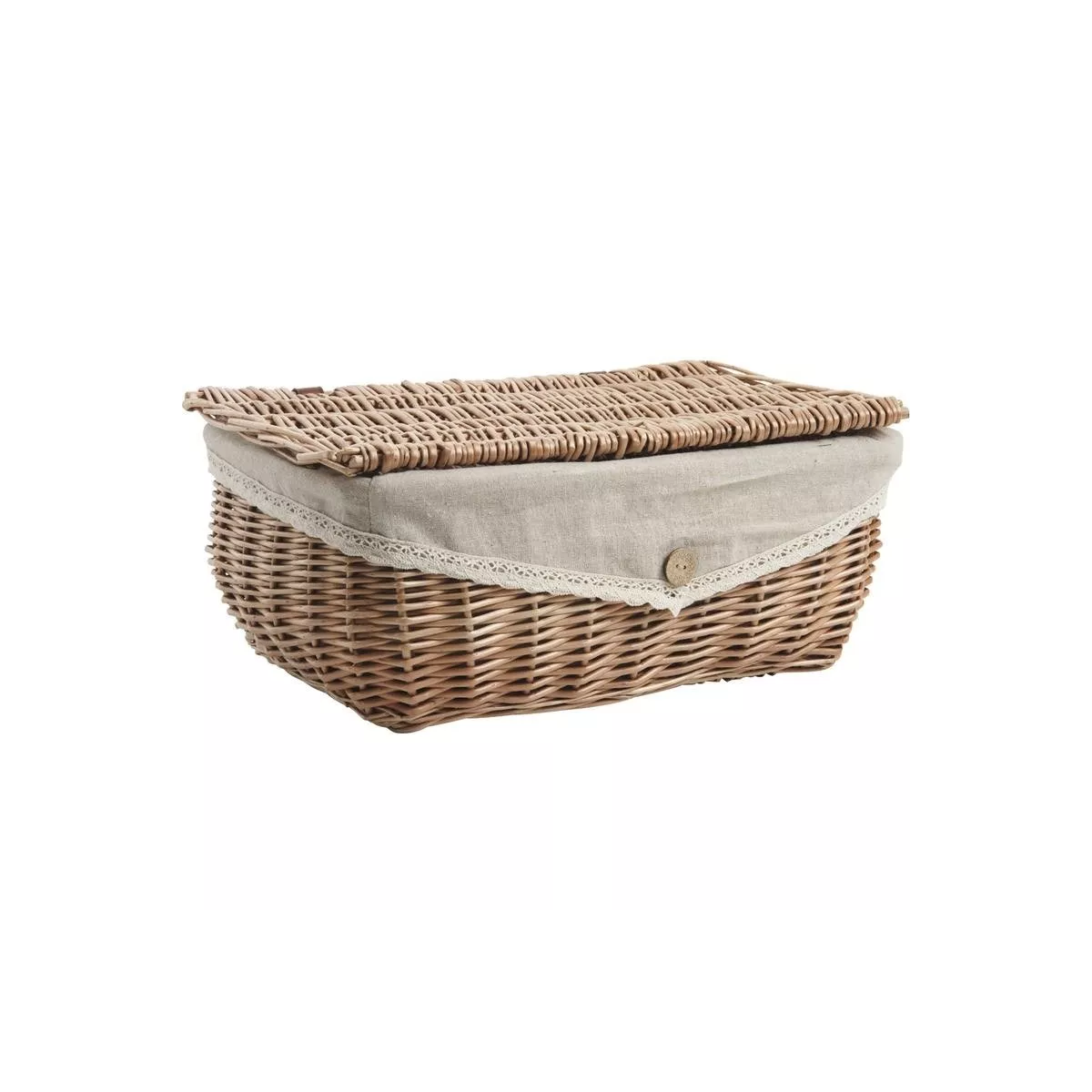 Corbeille en Osier avec couvercle 30x20