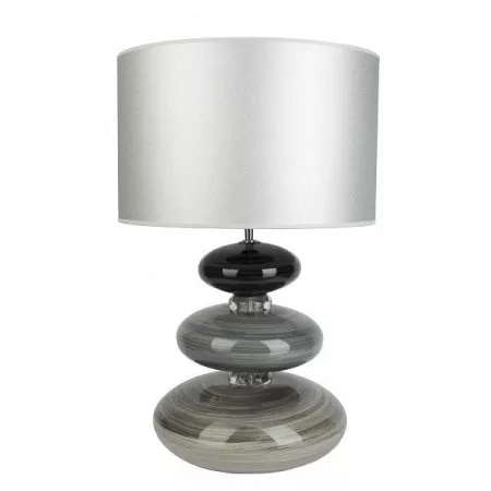 Lampe en Verre 3 Galets Gris