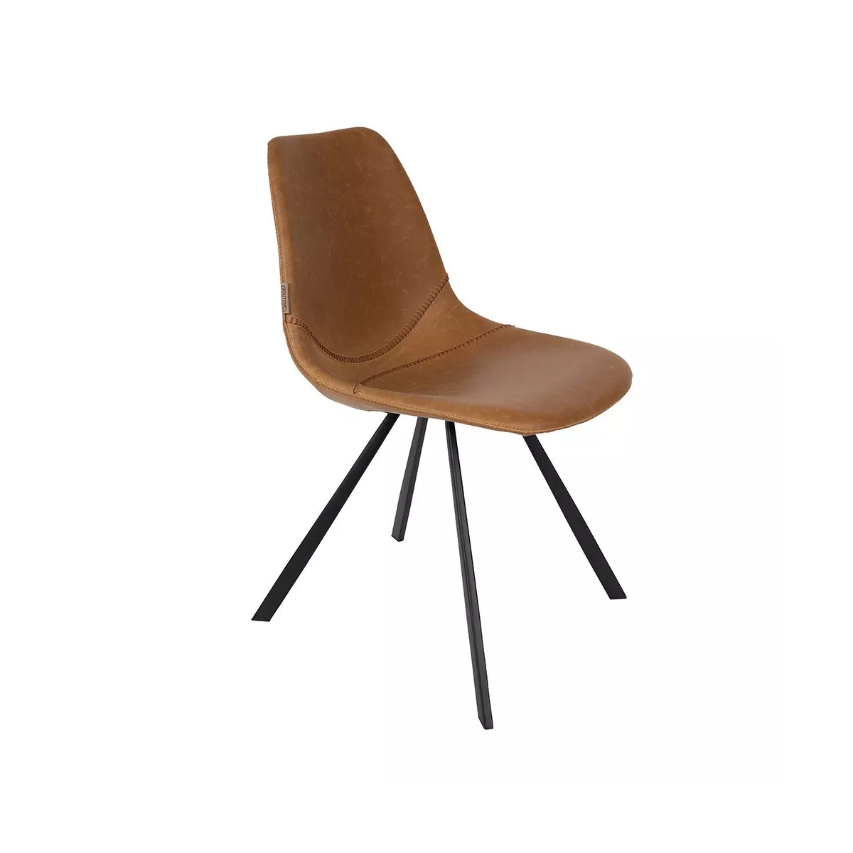 Chaise Happy Simili Caramel