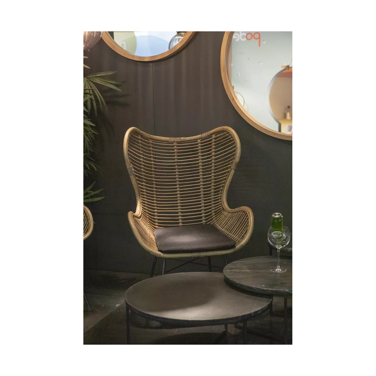 Fauteuil Bergamo Rotin
