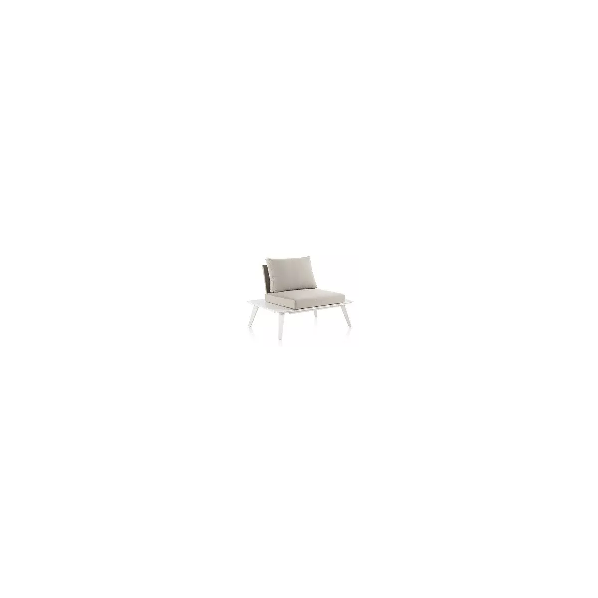Fauteuil Flat Aluminium