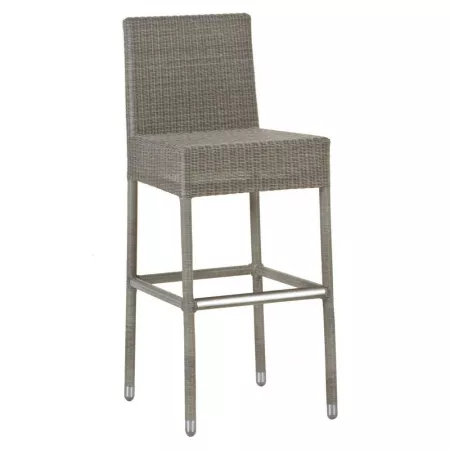 tabouret de bar en résine et aluminium special exterieur