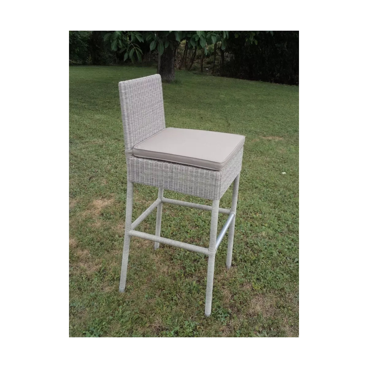 Tabouret de Bar Résine Gris