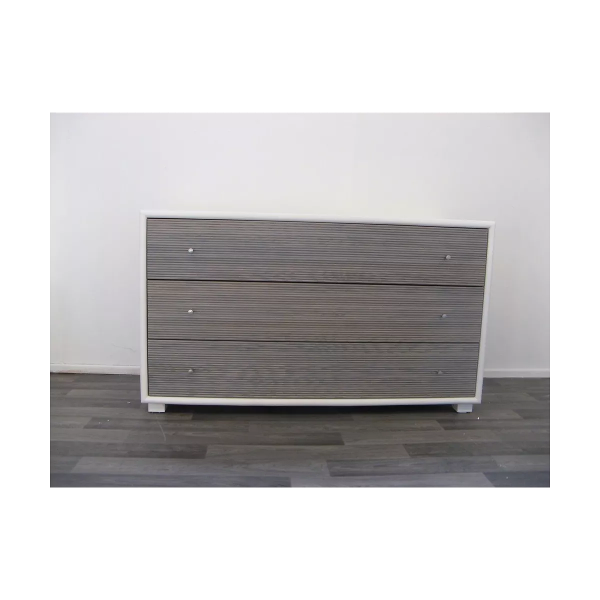 Commode Sendaï Bicolore Blanc et Gris