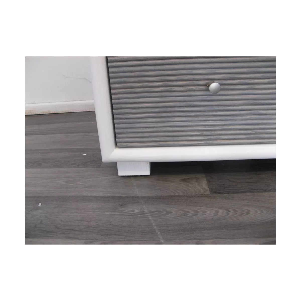 Commode Sendaï Bicolore Blanc et Gris