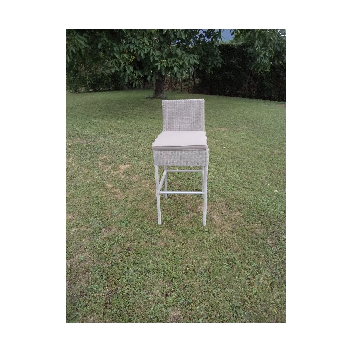Tabouret de Bar Résine Gris