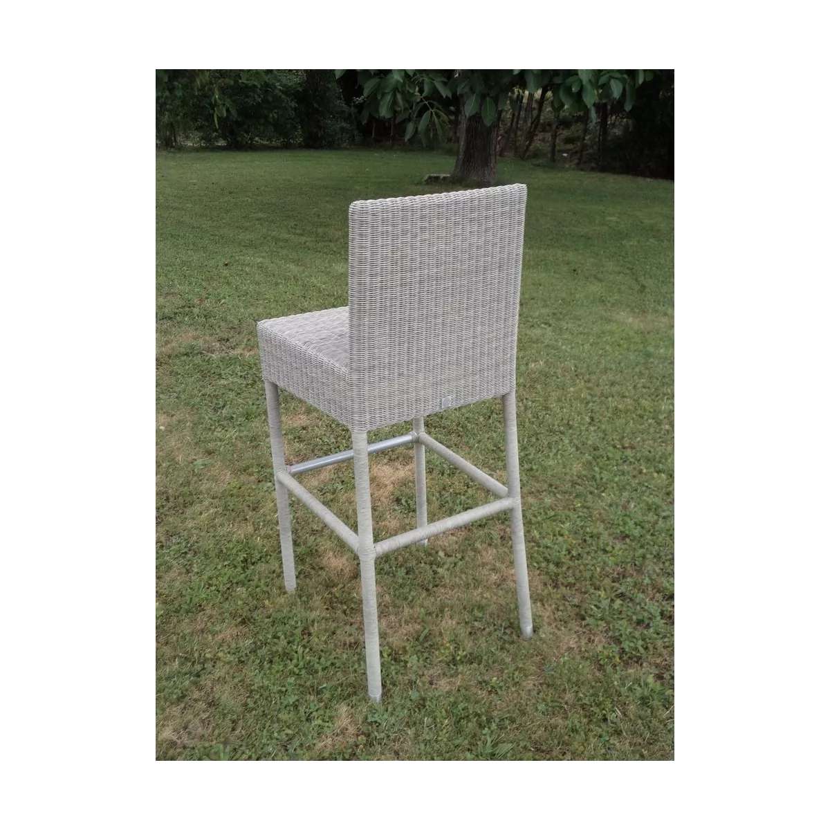 Tabouret de Bar Résine Gris