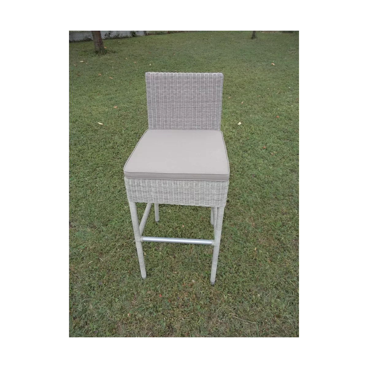 Tabouret de Bar Résine Gris