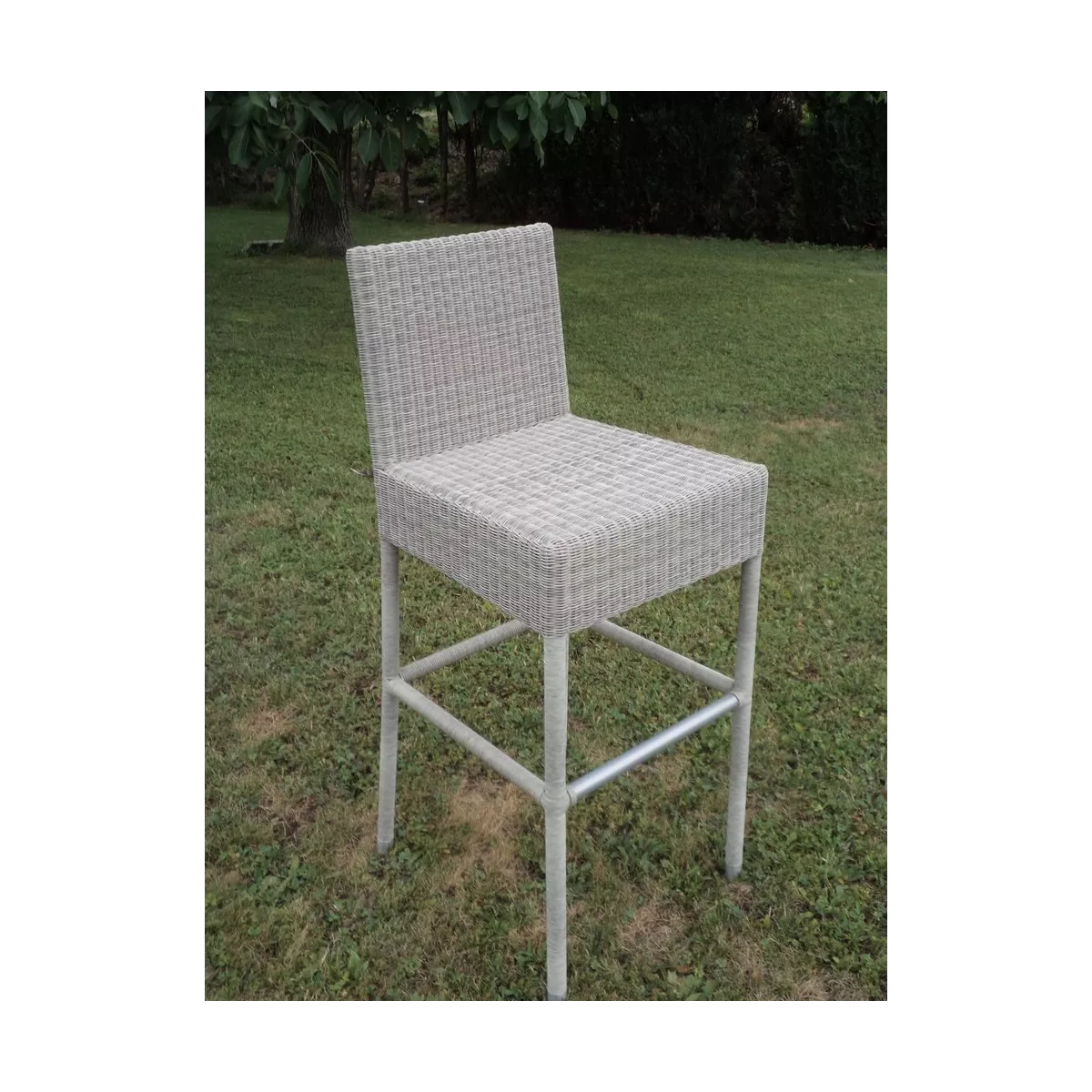 Tabouret de Bar Résine Gris