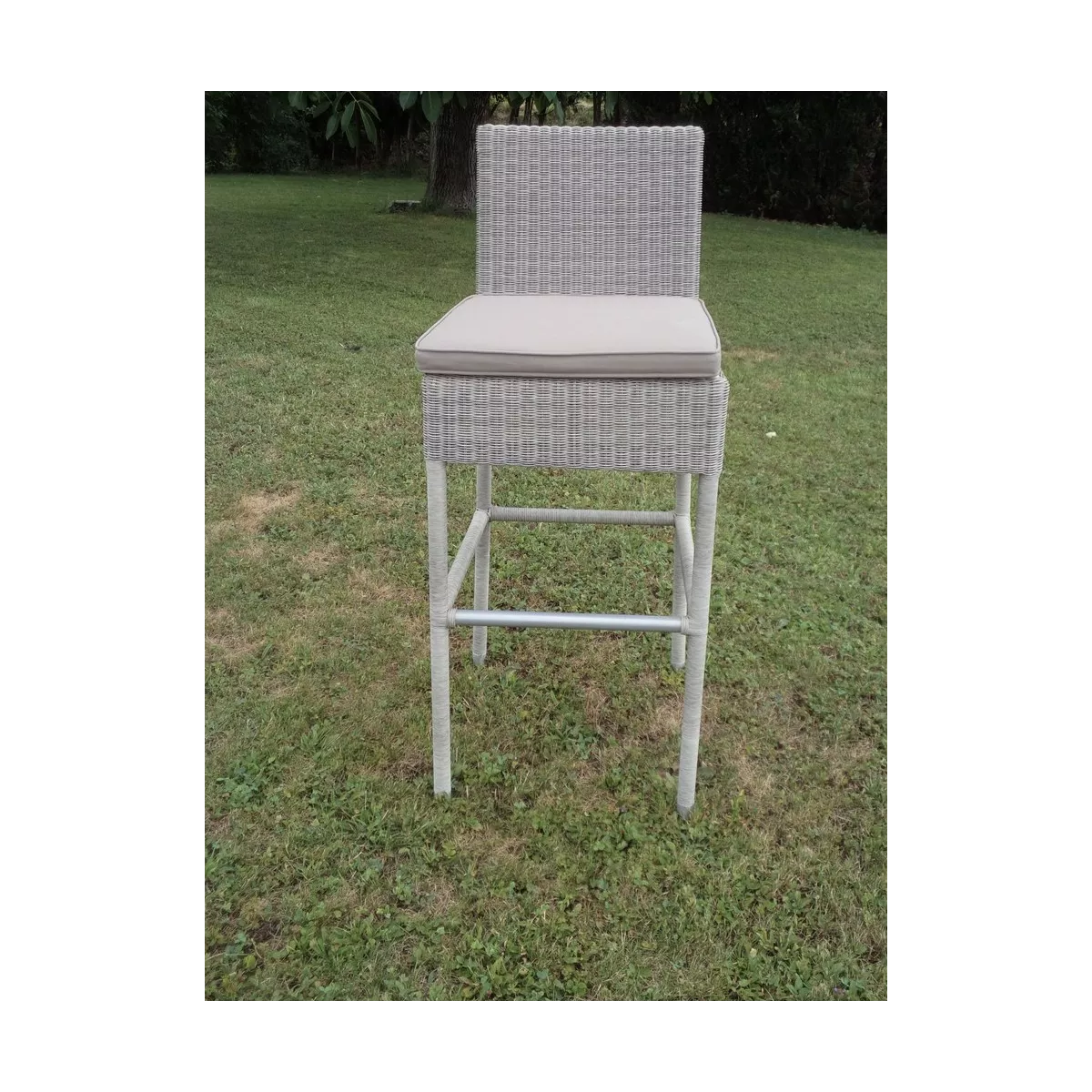 Tabouret de Bar Résine Gris