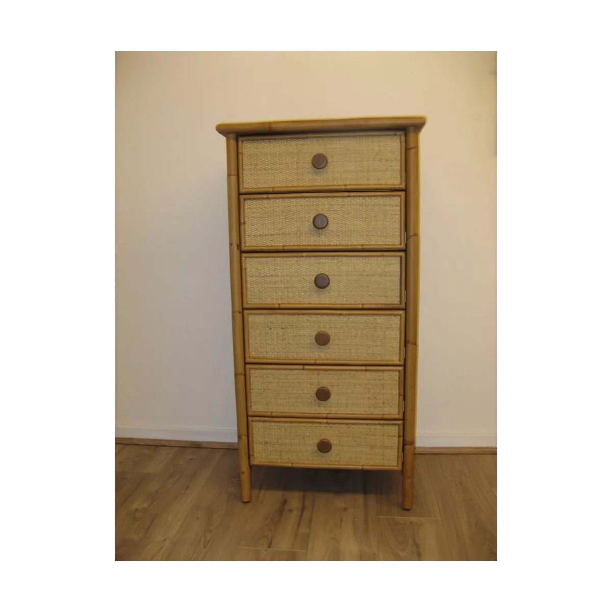 Chiffonnier Bandar en Rotin Naturel