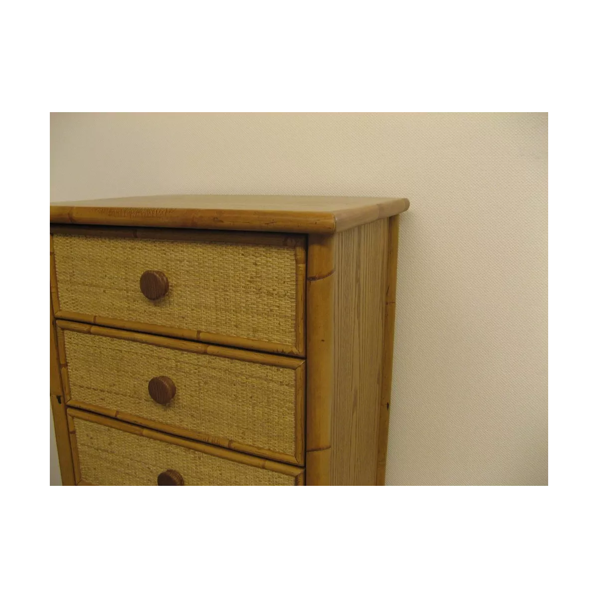 Chiffonnier Bandar en Rotin Naturel