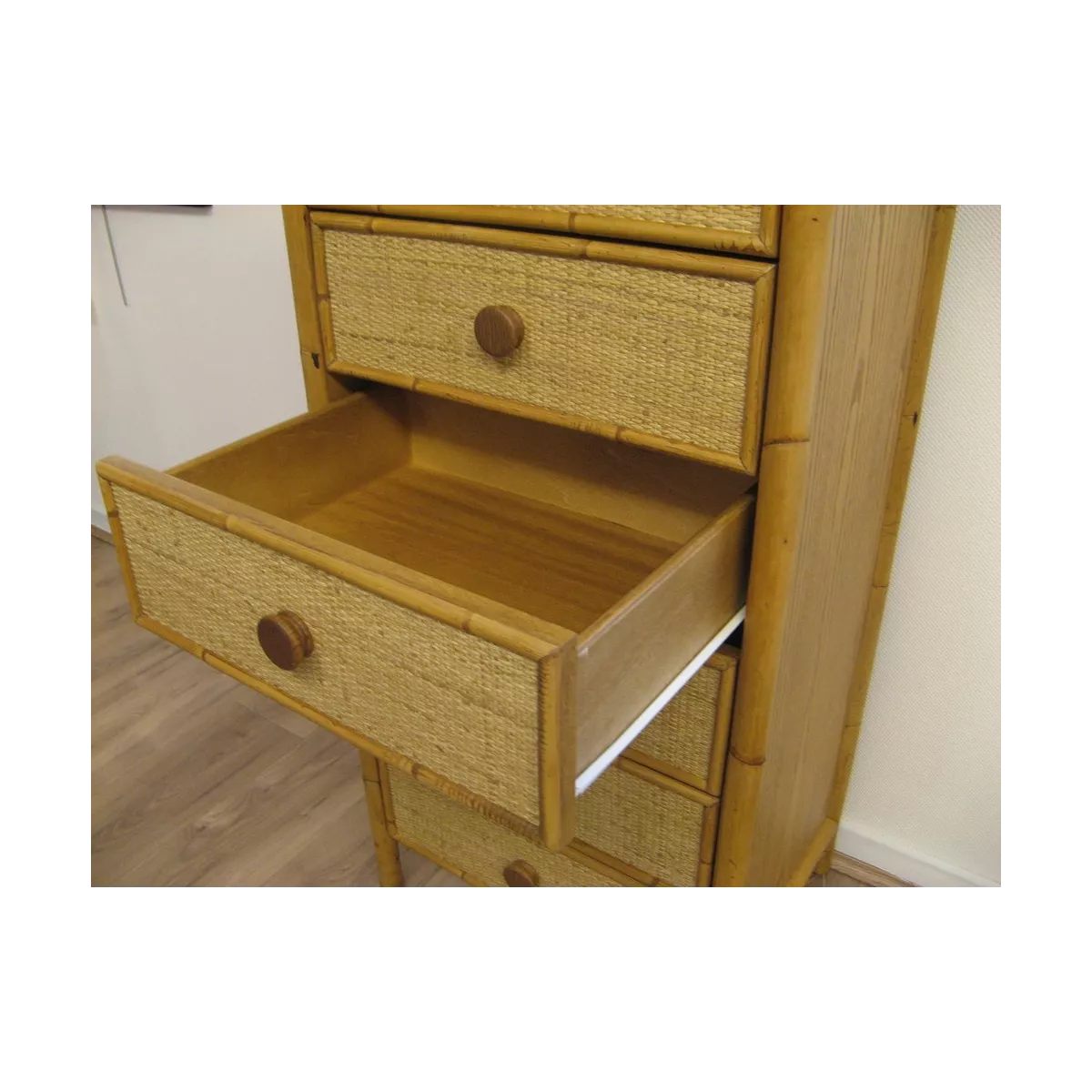 Chiffonnier Bandar en Rotin Naturel