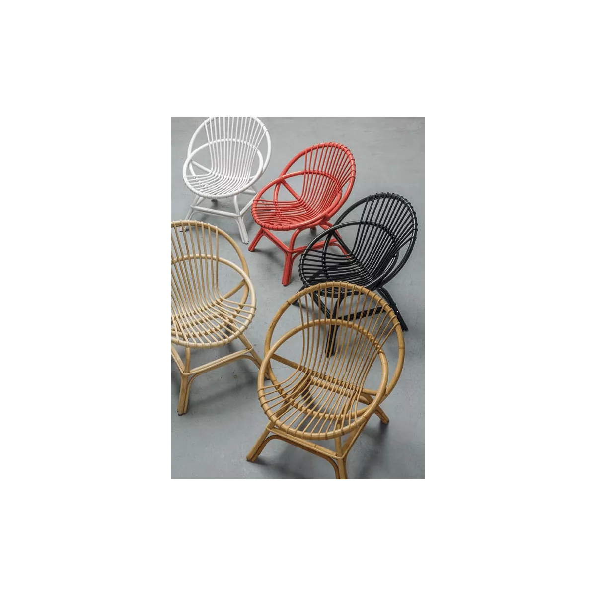 Fauteuil Rotin Brigitte