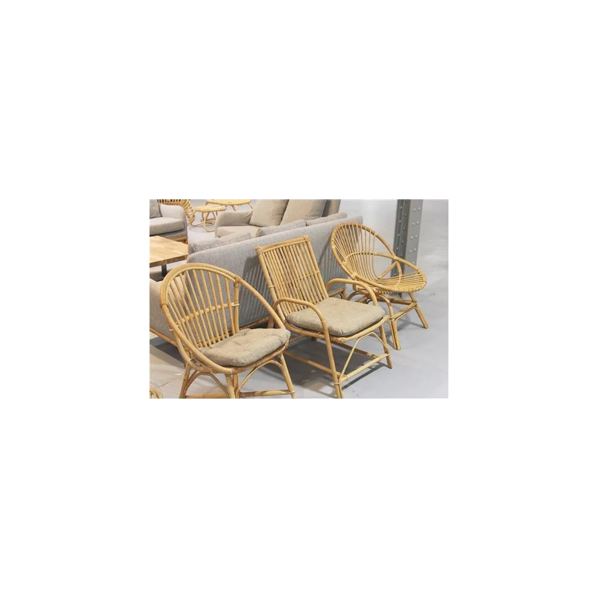 Fauteuil Rotin Brigitte