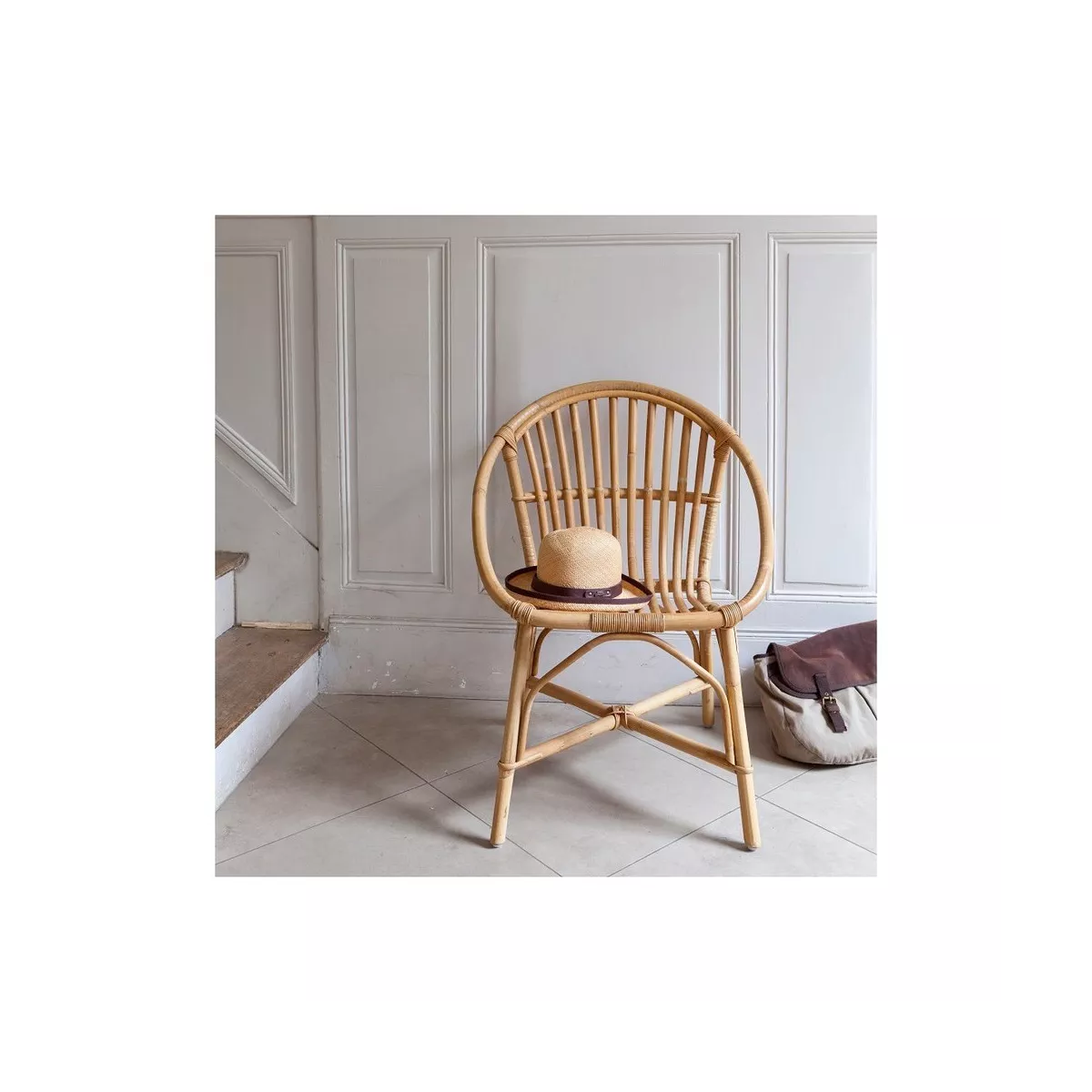 Fauteuil Rotin Bruno