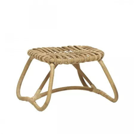 Pouf Boucle en Rotin