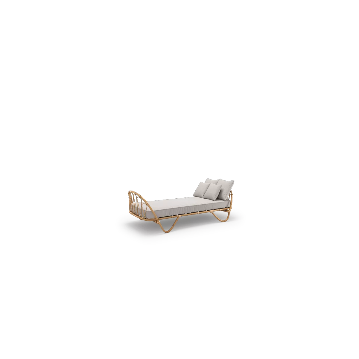 Lit Corbeille Rotin Naturel
