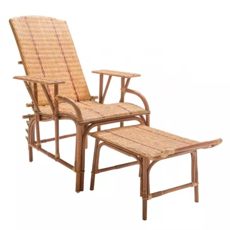 Chaise Longue en Rotin