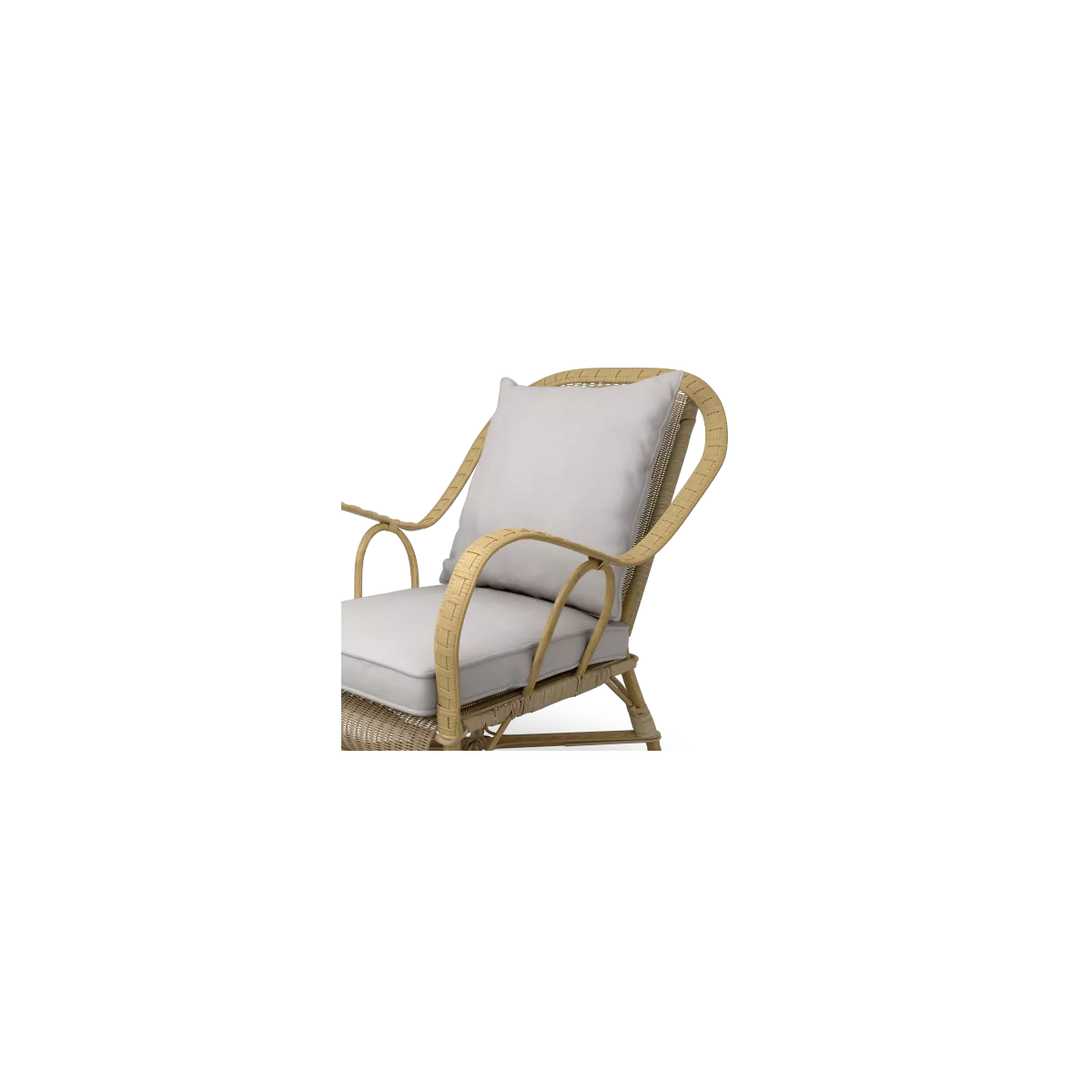 Salon Nantucket Rotin Naturel : Canapé+ 2 Fauteuils