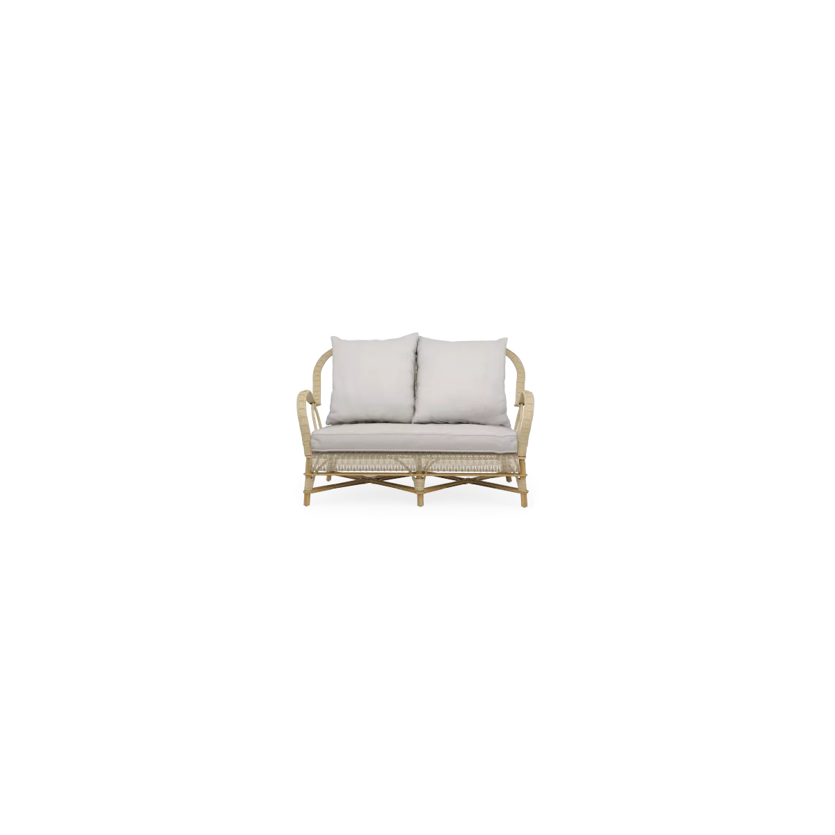 Salon Nantucket Rotin Naturel : Canapé+ 2 Fauteuils