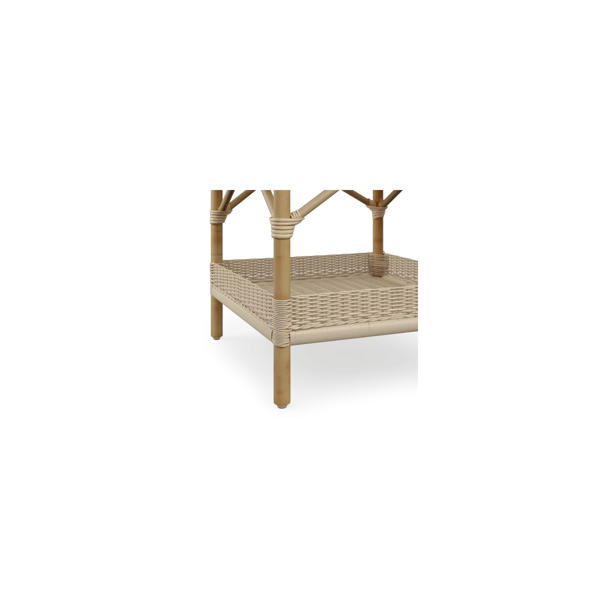 Table Basse Carrée Nantucket Rotin naturel