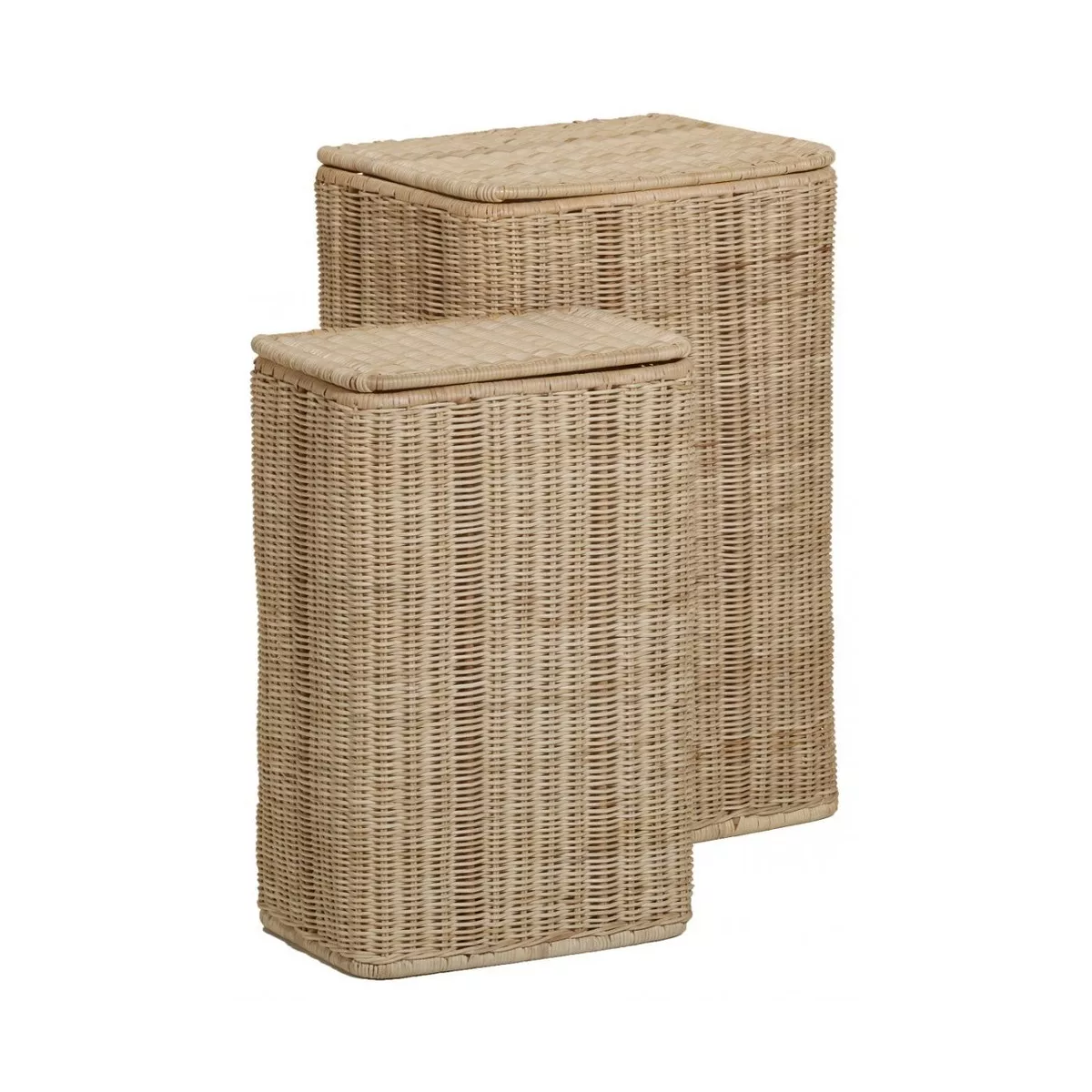Panière Linge Rectangulaire 40x30 Rotin Naturel