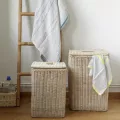 Panière Linge Rectangulaire 40x30 Rotin Naturel