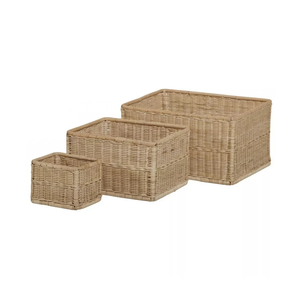 Casier Rotin Naturel 45x36