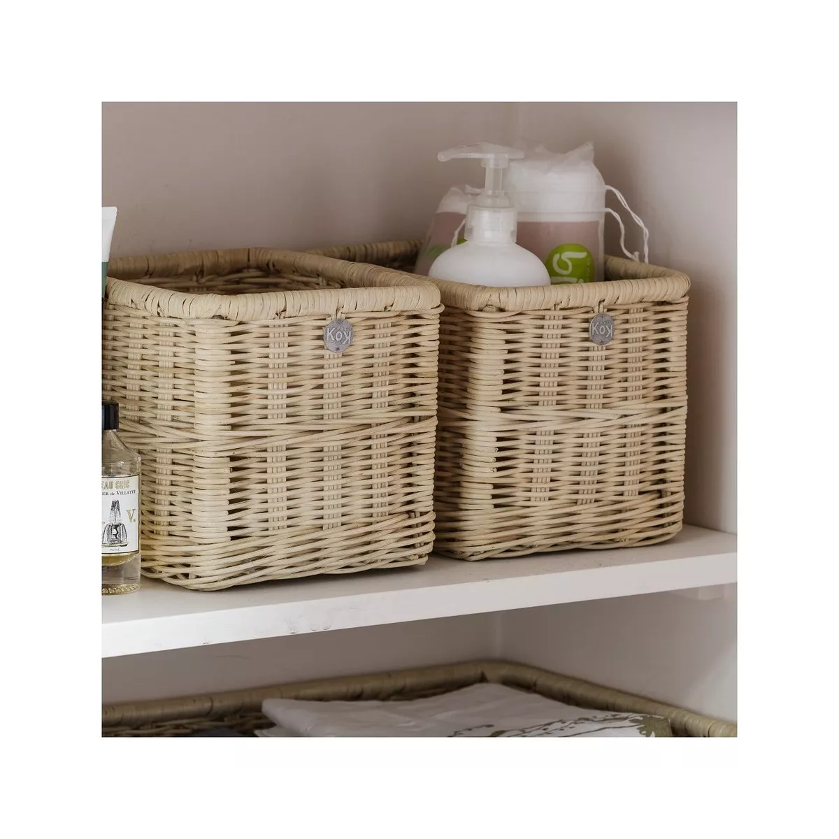 Casier Rotin Naturel 20x16