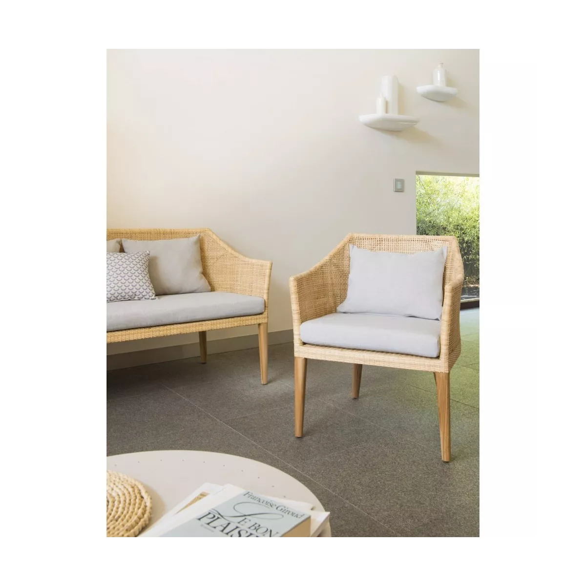 Fauteuil Saigon en rotin