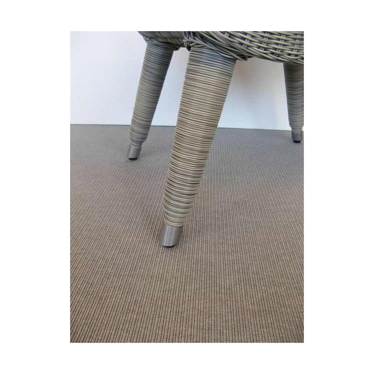 Pouf Vino Résine Gris