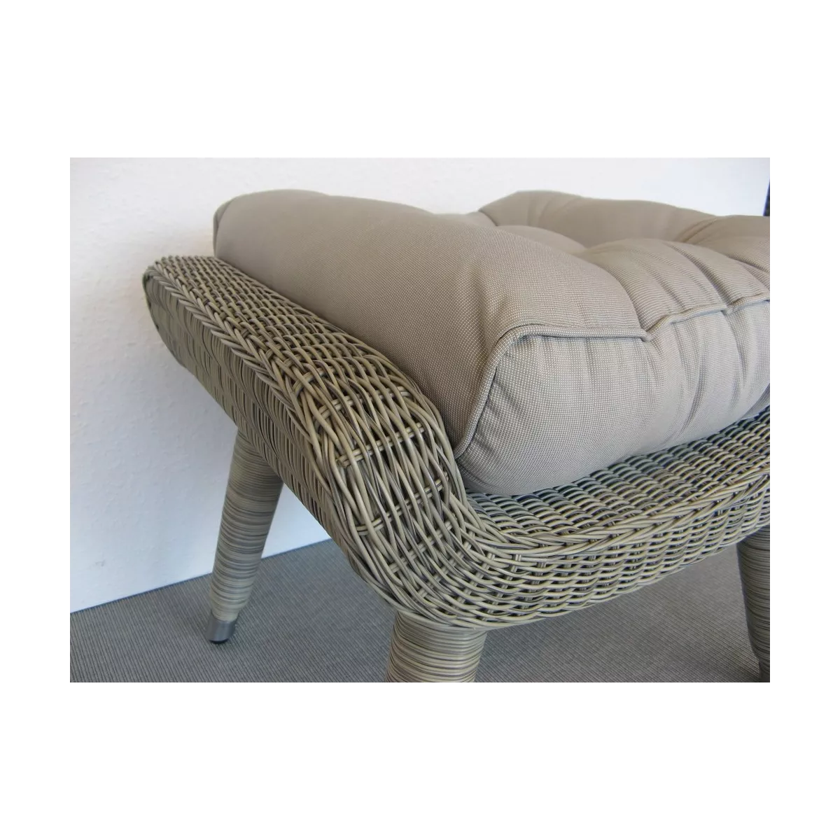 Pouf Vino Résine Gris