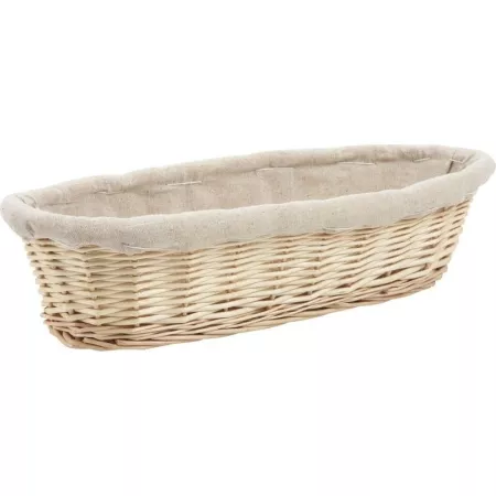 Banneton en osier Blanc 40x13