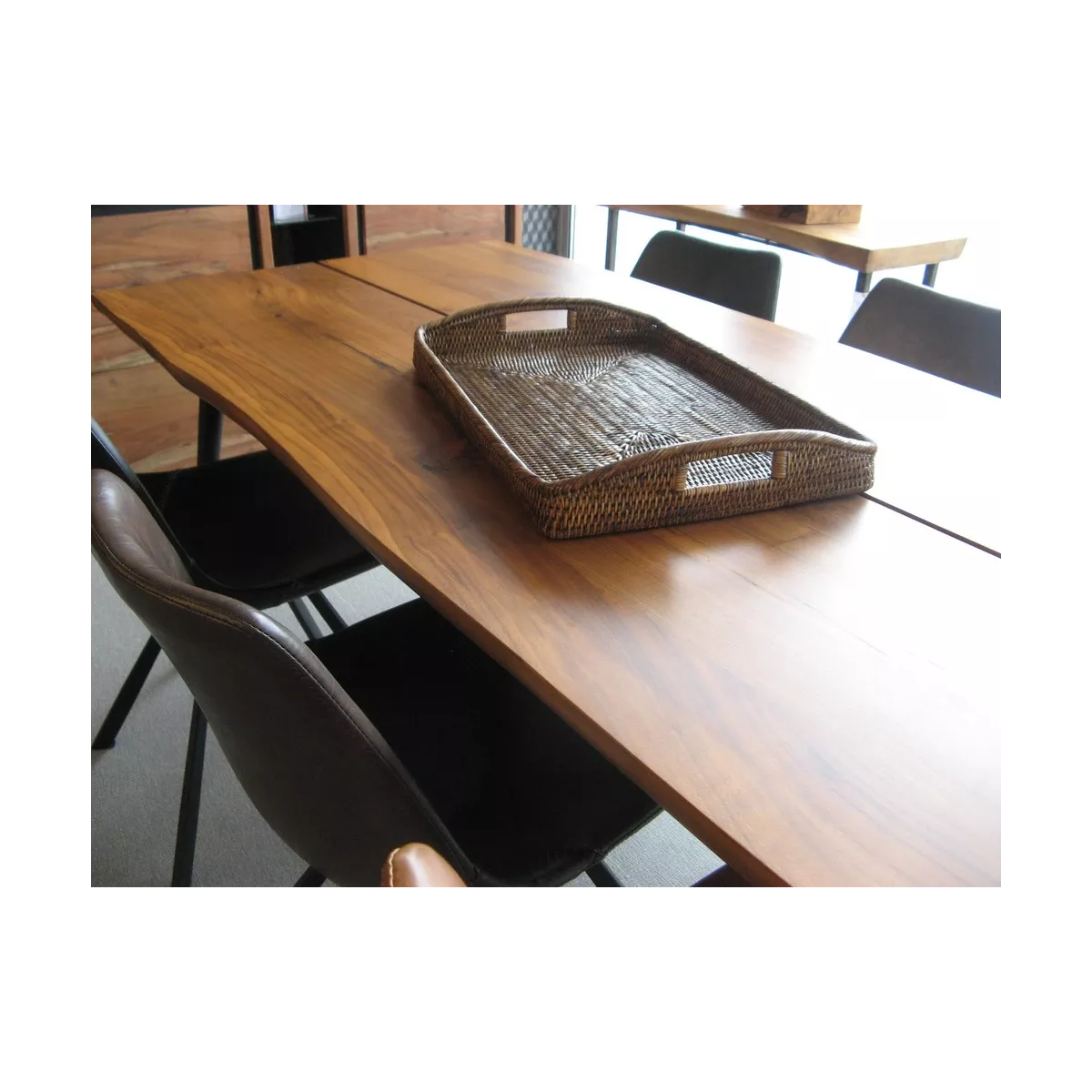 Plateauen Rotin Antique 52x36