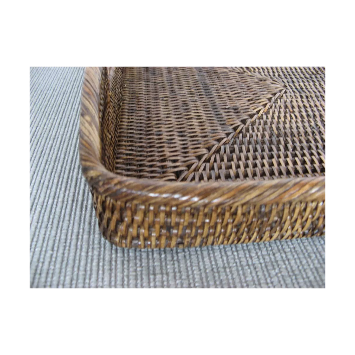 Plateauen Rotin Antique 52x36