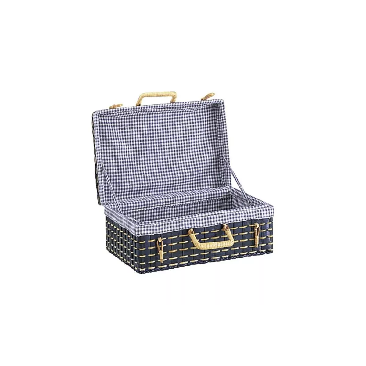 Valise Bambou Bleu 35x25