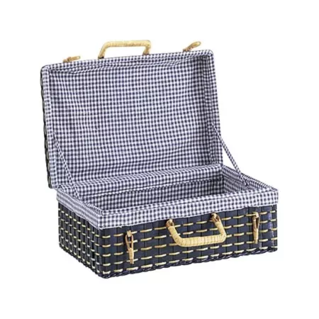 Valise Bambou Bleu 35x25