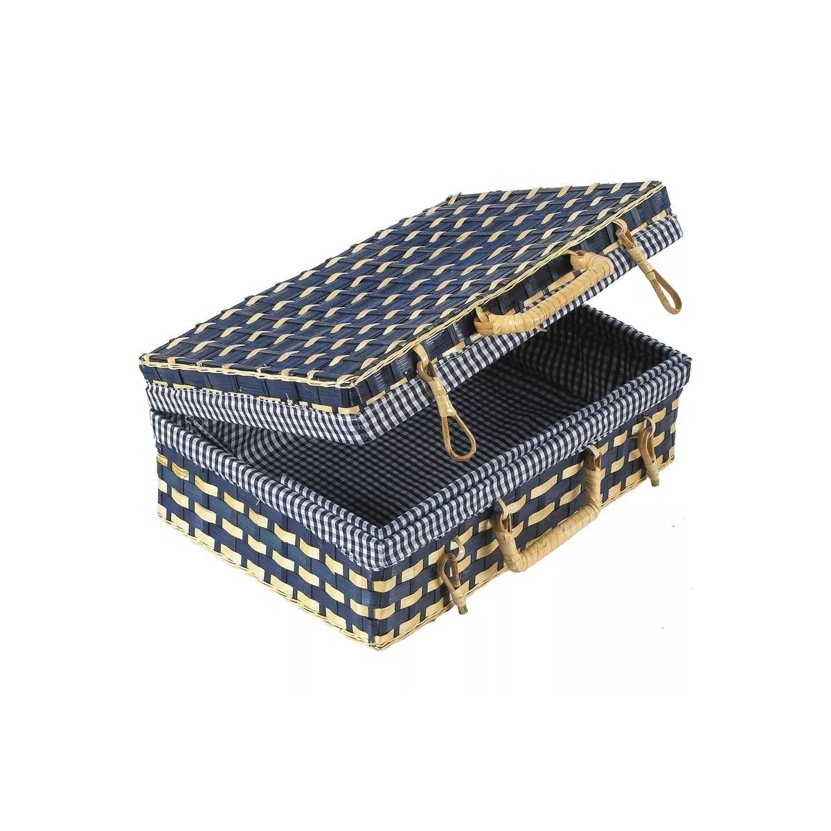 Valise Bambou Bleu 35x25