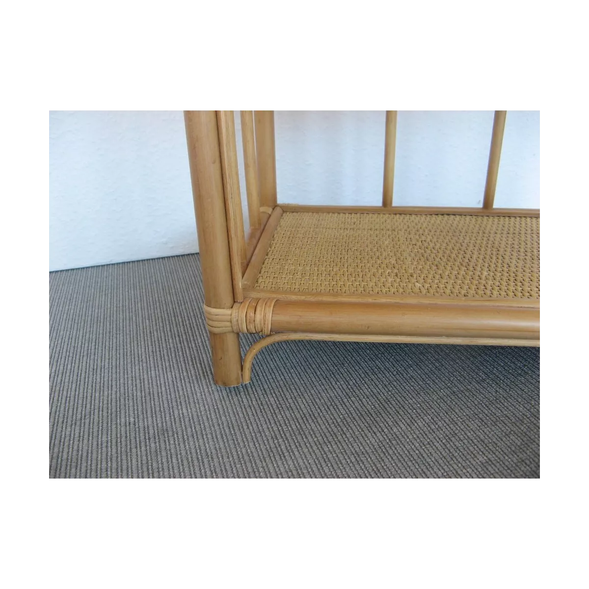 Meuble rangement rotin 1 tiroirs Miel