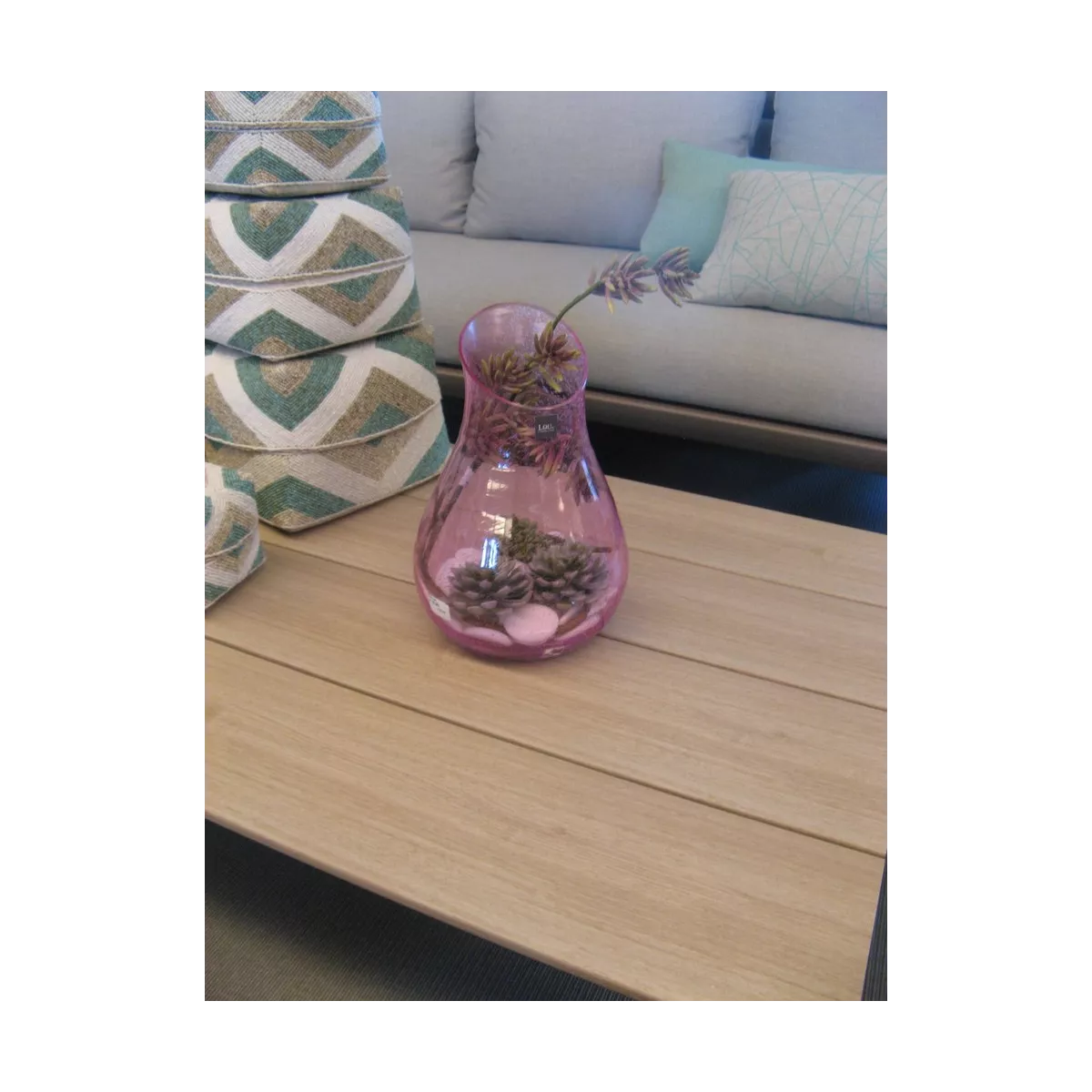 Vase Transparent Piperi Rose