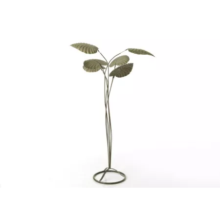 Statue Décor Pot de Fleur en Métal Alocasia 127cm