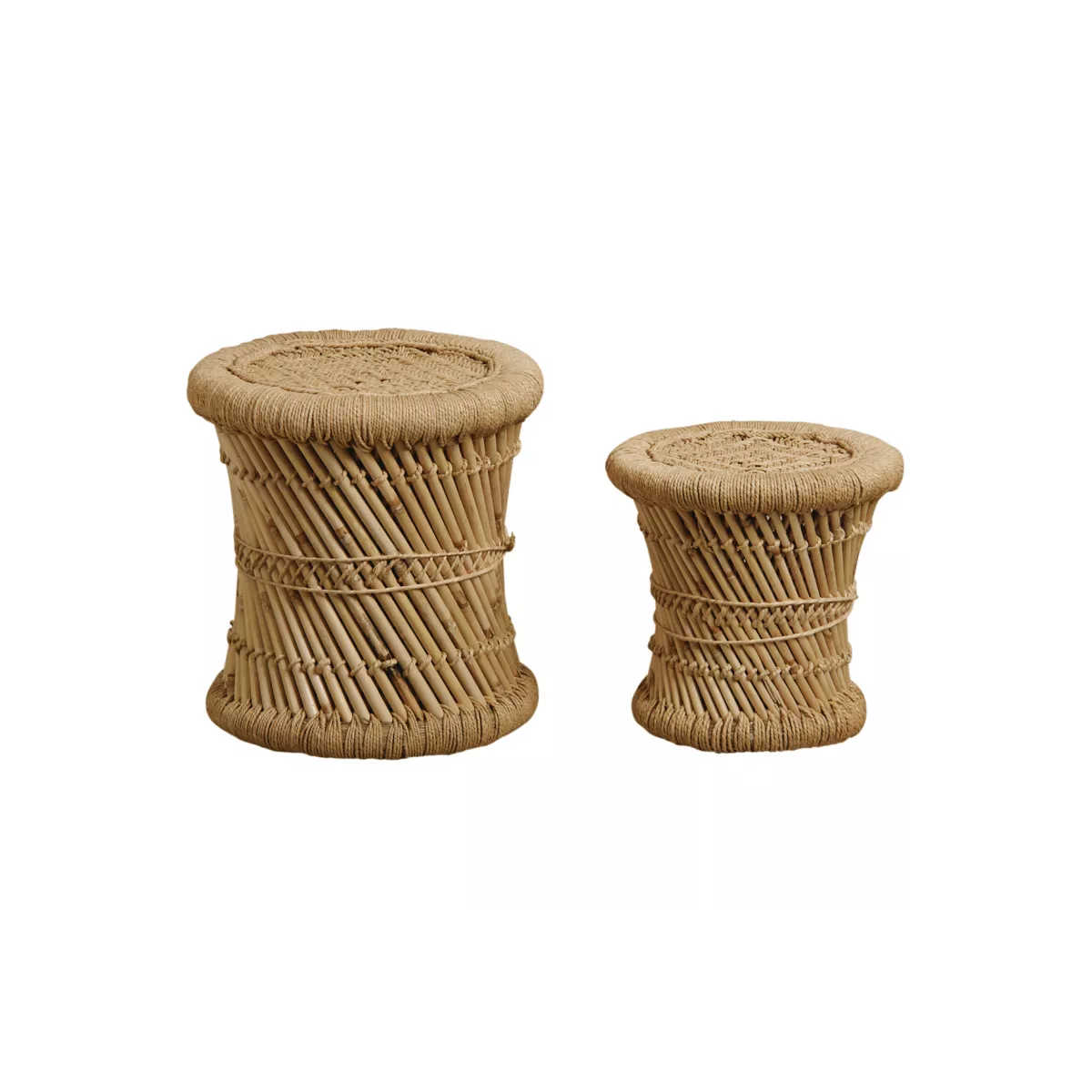Tabouret Tam Tam en Roseau 30x30
