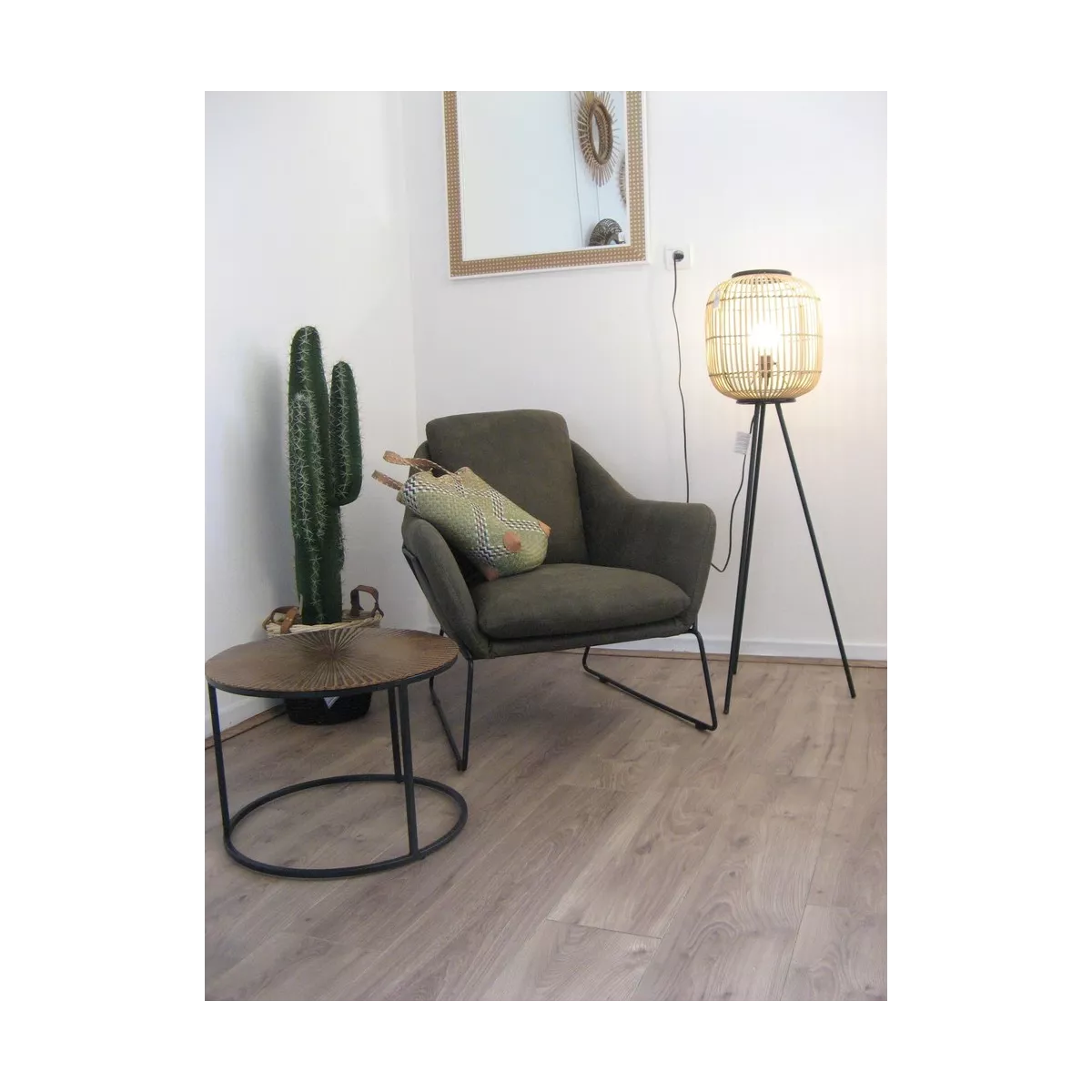 Fauteuil Isabelle Old Olive