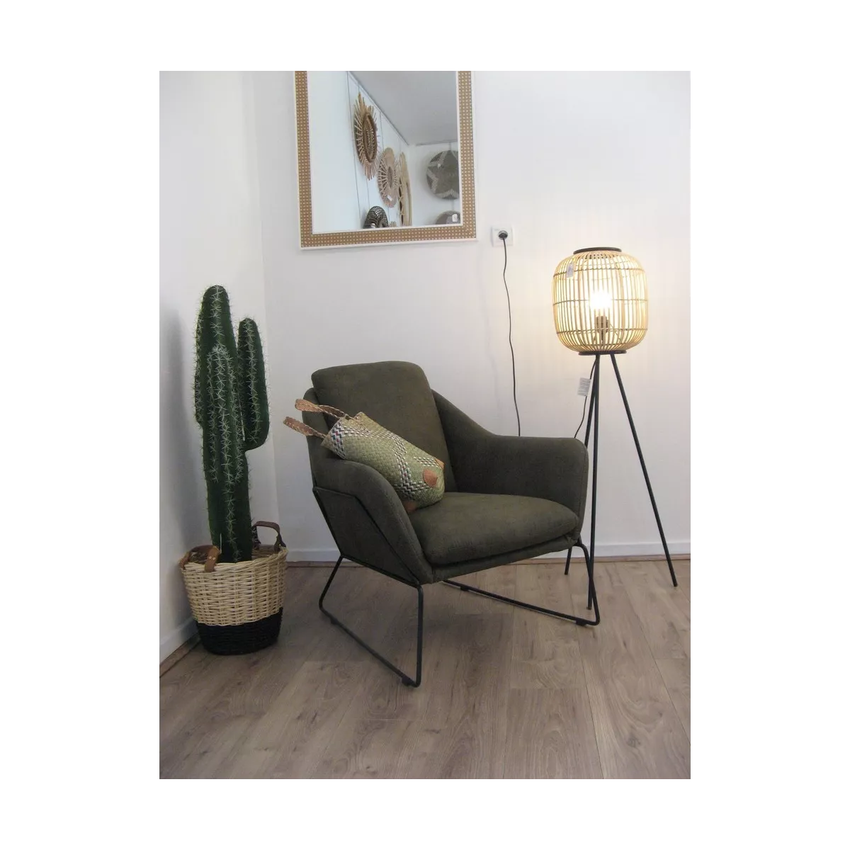 Fauteuil Isabelle Old Olive