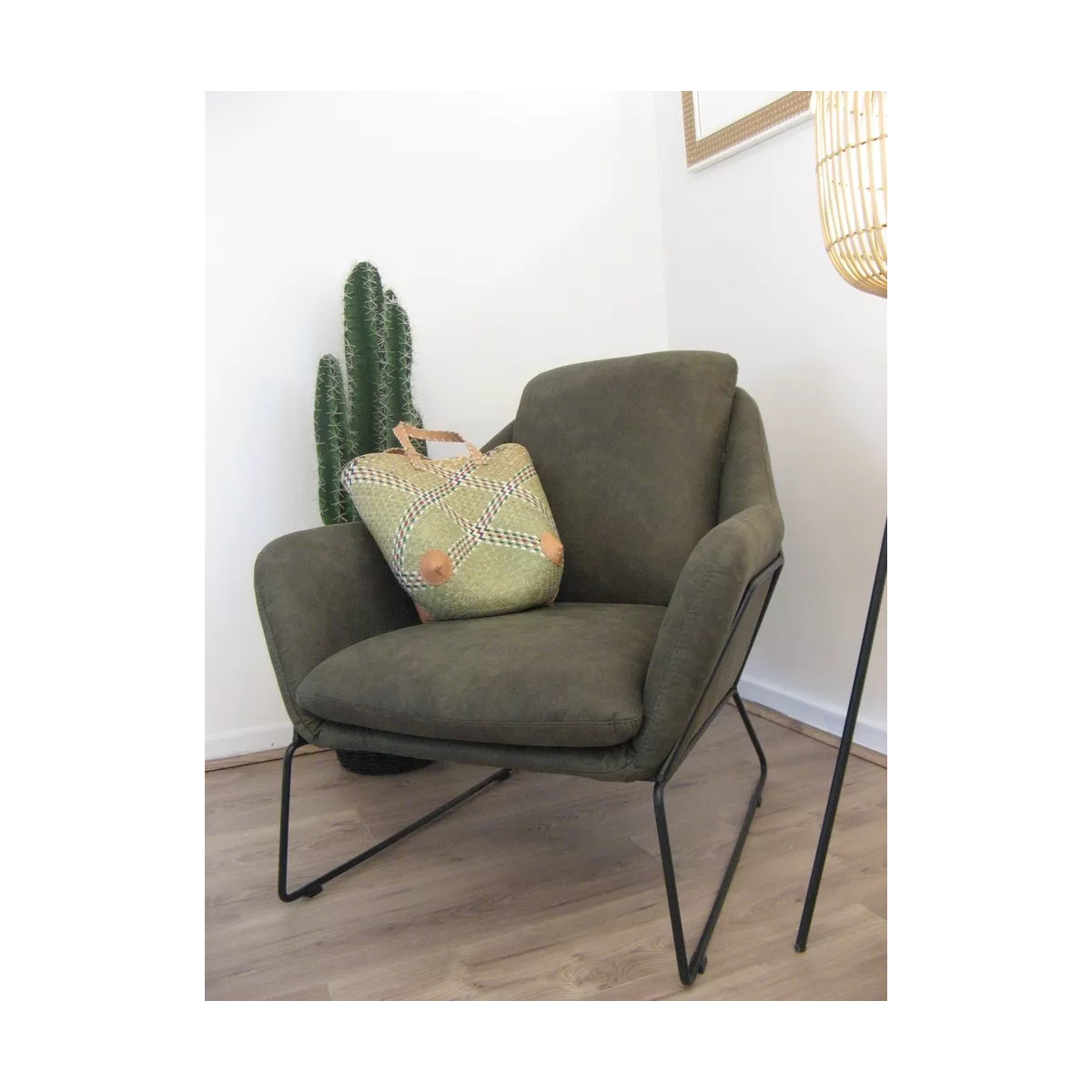 Fauteuil Isabelle Old Olive