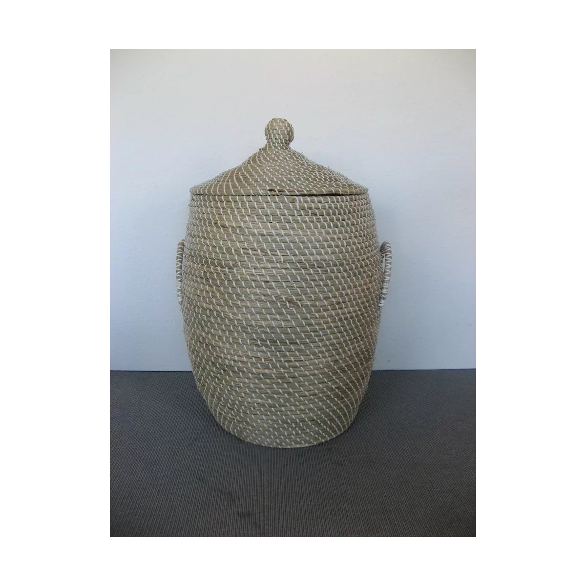 Panière à linge en Jonc Naturel 37x57