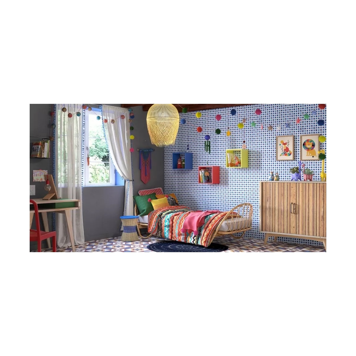 Lit Corbeille Rotin Naturel
